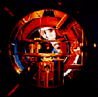 Photo of a magneto-optical trap